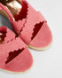 <P>Metallic Espadrille Wedge</P>